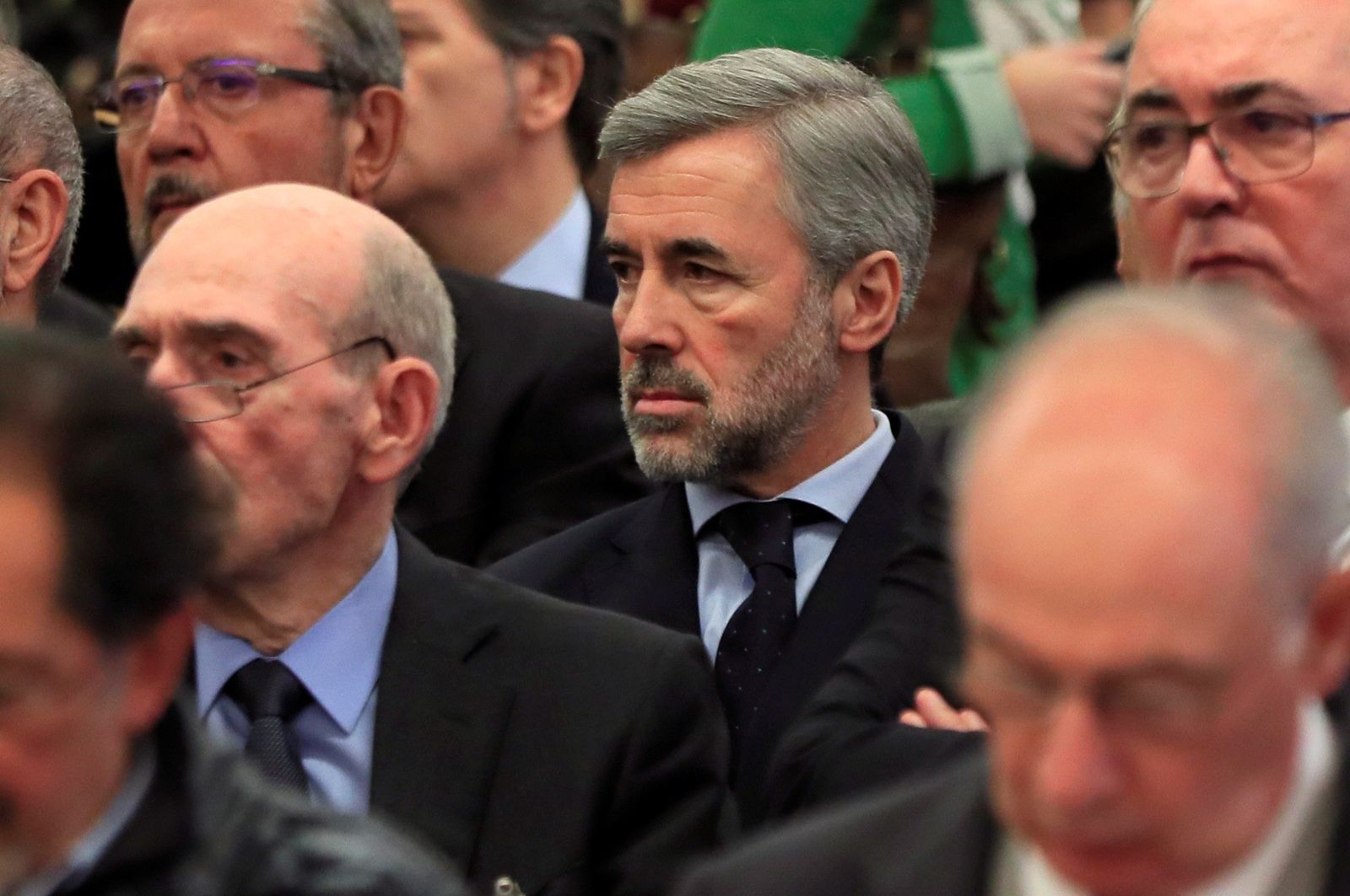Archivo - El exministro del Interior Ángel Acebes durante la primera sesión del juicio por la salida a Bolsa de Bankia en 2011 que se celebra en la Audiencia Nacional de San Fernando de Henares (Madrid)