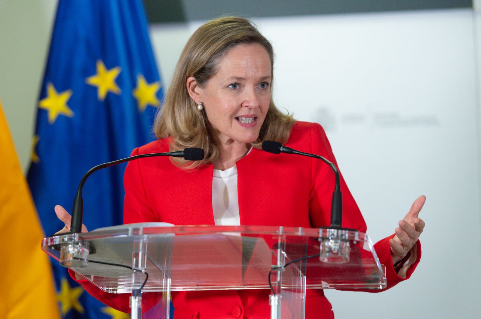 La vicepresidenta primera y ministra de Asuntos Económicos y Transformación Digital, Nadia Calviño.